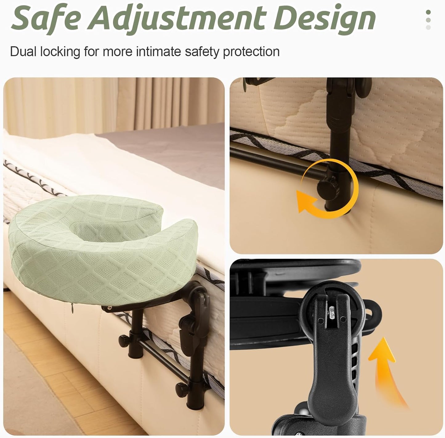 Adjustable Massage Headrest for Bed