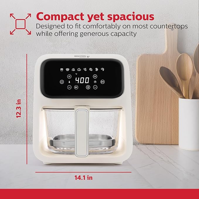 Digital Air Fryer with Glass Basket