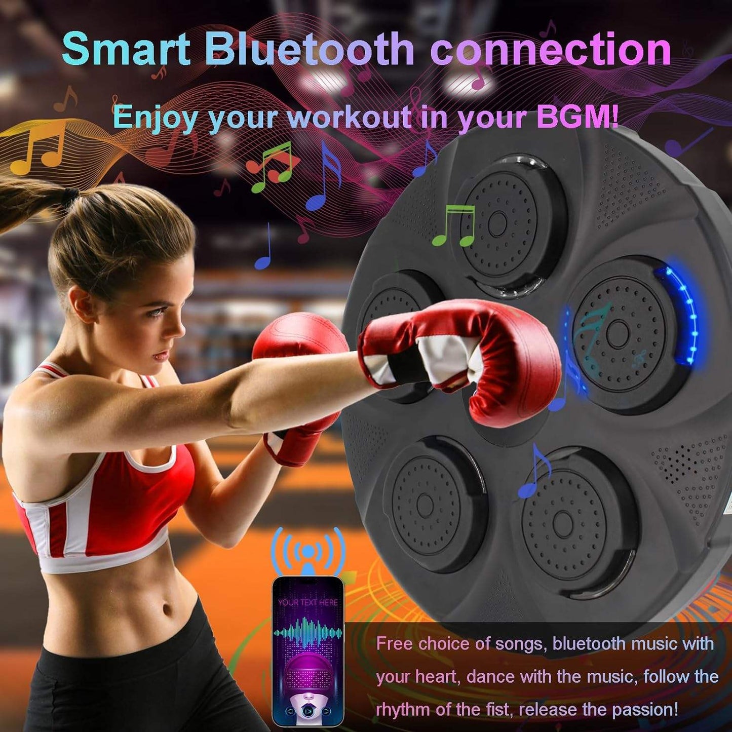 Bluetooth Music Boxing Machine with Boxing Gloves