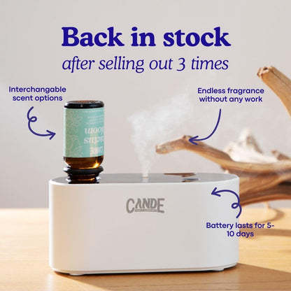 Rechargeable Diffuser for Aromatherapy - Includes 3 Fragrance Oils