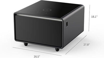 Multifunctional Bedside Table with Mini Refrigerator