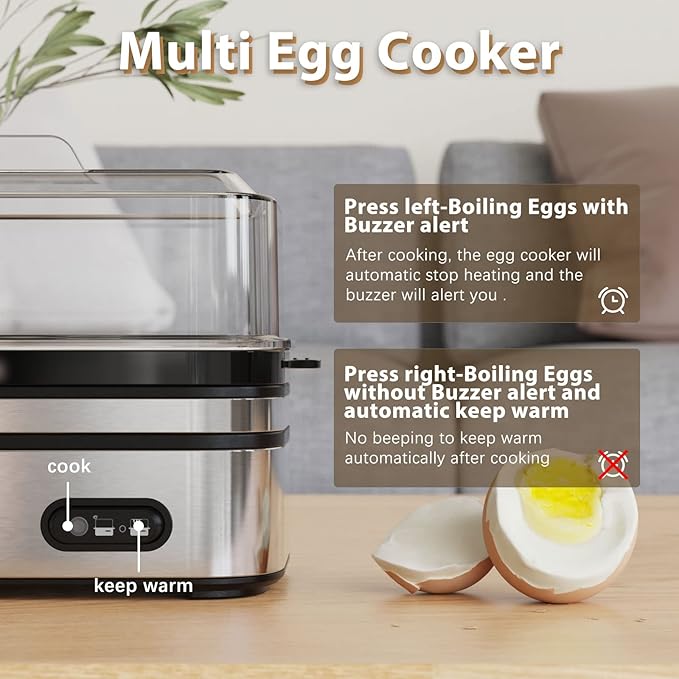 Electric Rapid Egg Cooker 6 Eggs Capacity