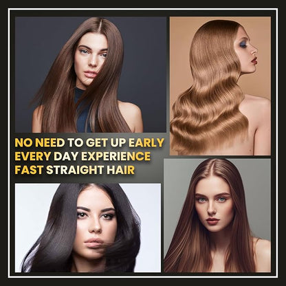 Cordless Hair Straightener Brush Heating Comb