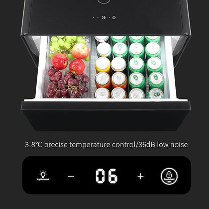 Multifunctional Bedside Table with Mini Refrigerator