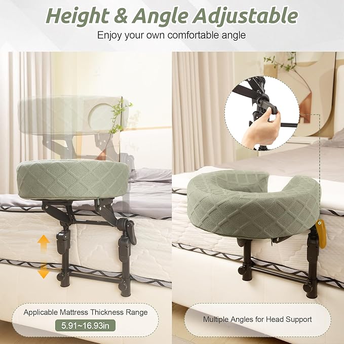 Adjustable Massage Headrest for Bed