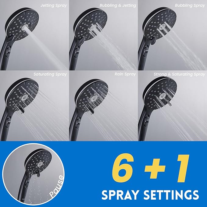 Rain Shower Head with Handheld Spray