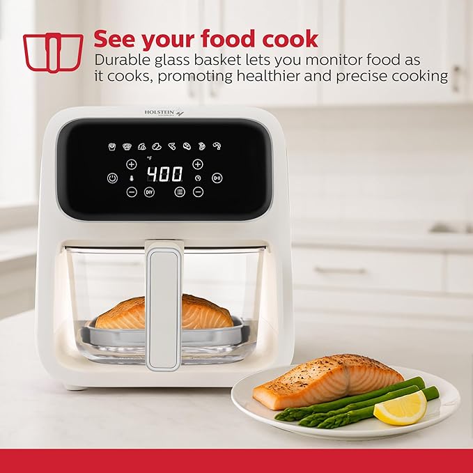 Digital Air Fryer with Glass Basket
