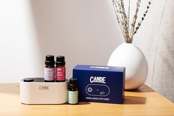 Rechargeable Diffuser for Aromatherapy - Includes 3 Fragrance Oils