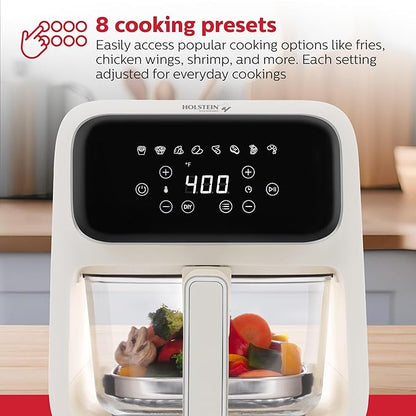Digital Air Fryer with Glass Basket