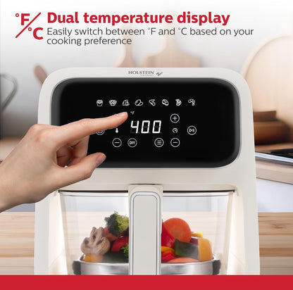 Digital Air Fryer with Glass Basket