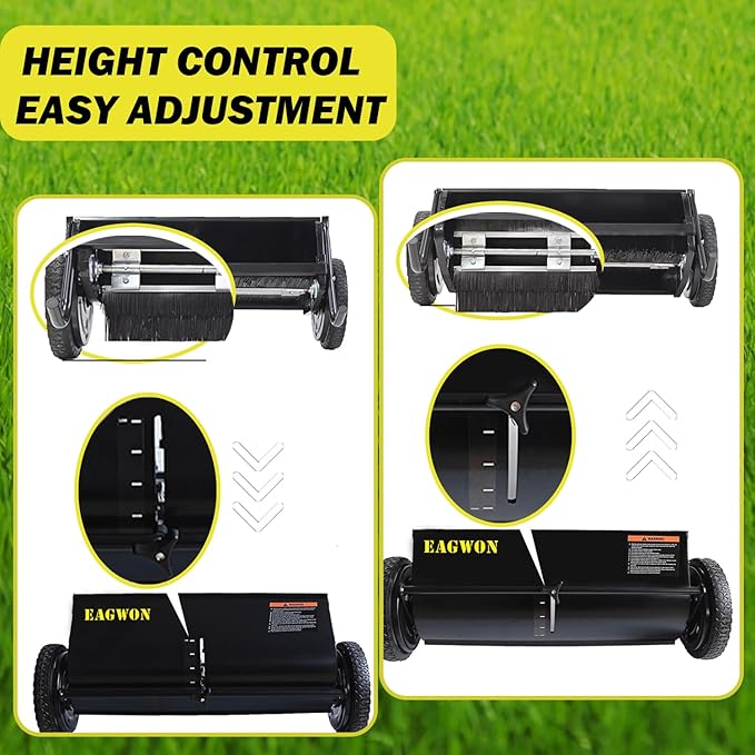 Push Lawn Sweeper, 26-Inch Width, 7 Cu. Ft