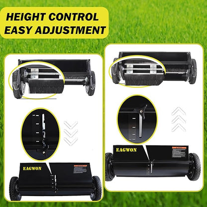 Push Lawn Sweeper, 26-Inch Width, 7 Cu. Ft