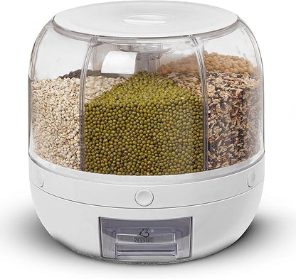 8 Quarts Rotating 360° Grain and Rice Dispenser