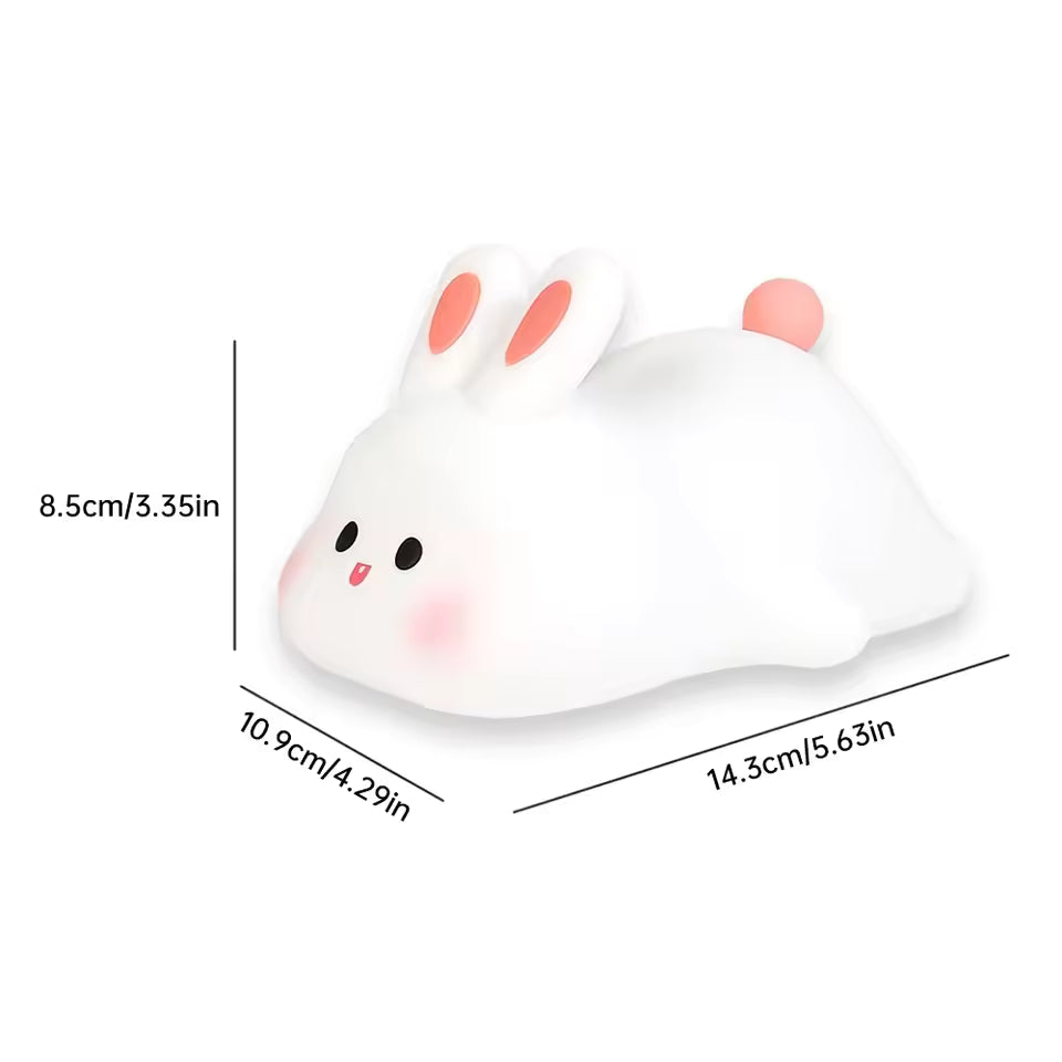 Cute Rabbit Silicone Night Touch Light