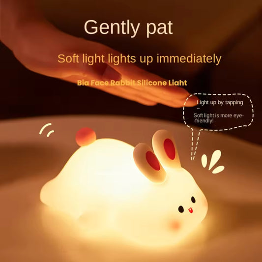 Cute Rabbit Silicone Night Touch Light