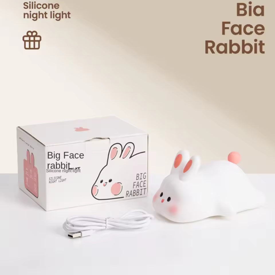 Cute Rabbit Silicone Night Touch Light