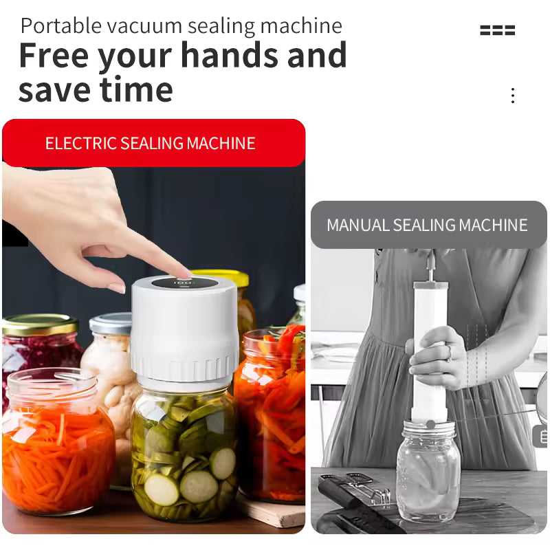 5W Lithium Battery Semi-automatic Mason Can Sealer