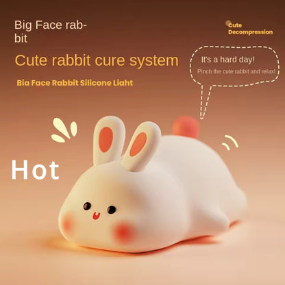 Cute Rabbit Silicone Night Touch Light