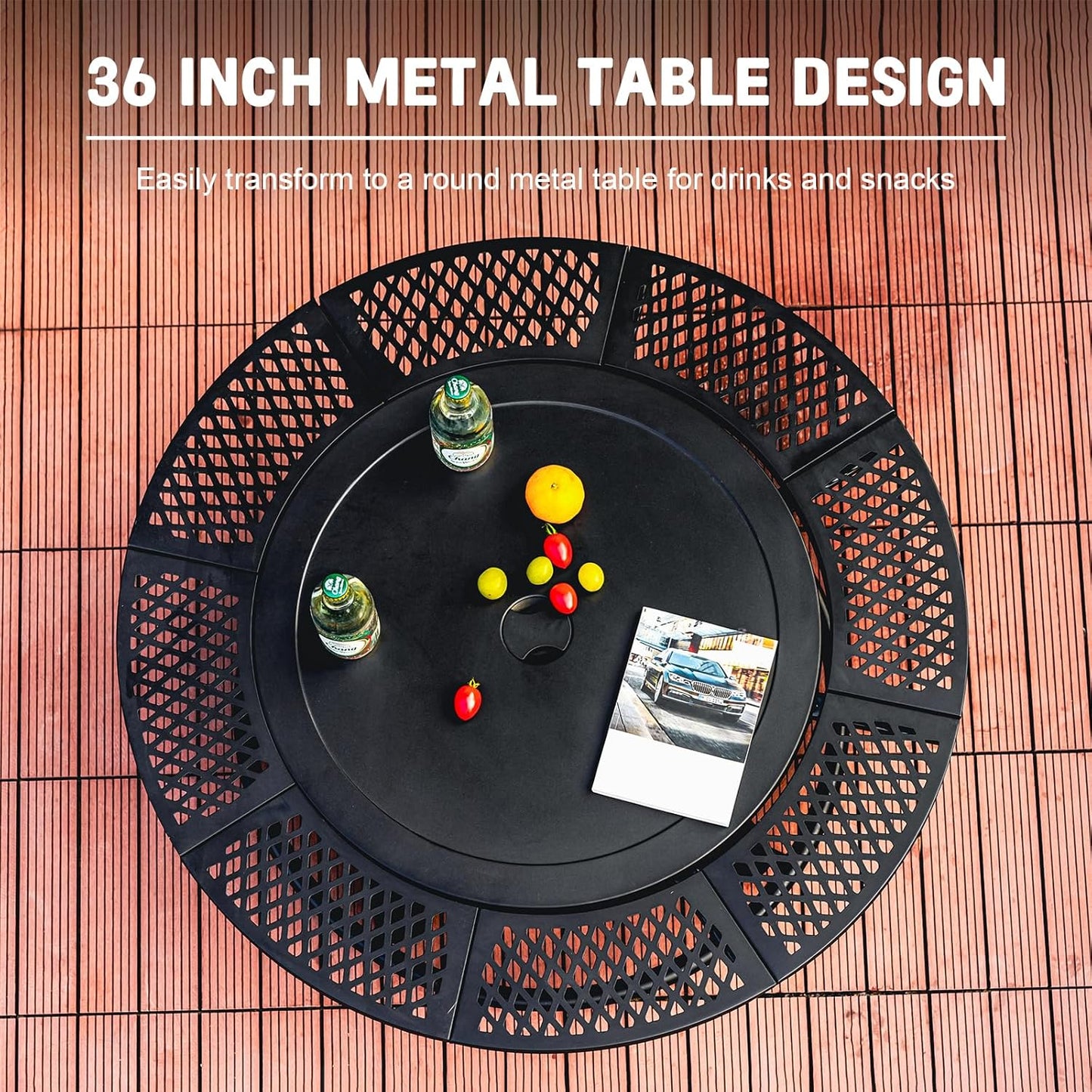 Fire Pit with 2 Cooking Grills