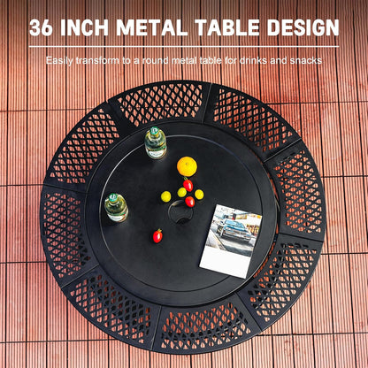 Fire Pit with 2 Cooking Grills